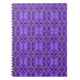 Lila Diamant-y-Abstraktes Muster Notizblock