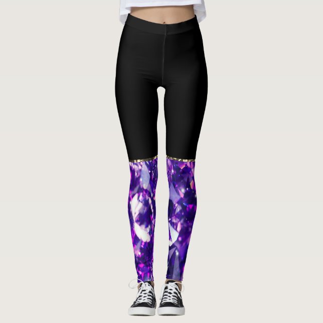 Lila DiamantLeggings Leggings (Vorderseite)