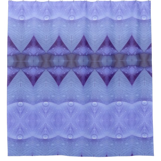 Lila Diamond Ikat Duschvorhang (Vorderseite)