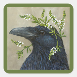 Lila die raven Aufkleber