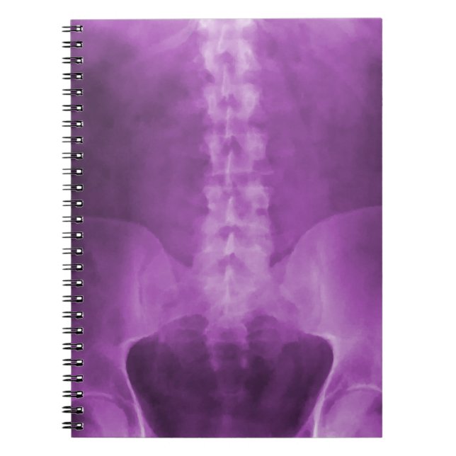 Lila Digital-X-Ray-Art-Notebook Notizblock (Vorderseite)