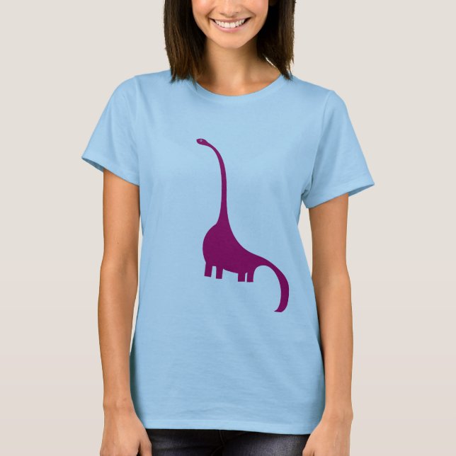 Lila Dinosaurier T-Shirt (Vorderseite)