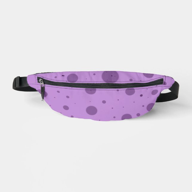 Lila Dot Chaos Bauchtasche (Vorderseite)