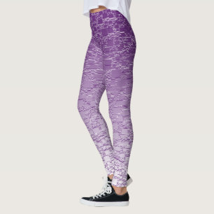 Lila DownwardFade Minifliesen-Entwurf Leggings