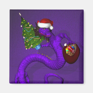 Lila Drache Magnet