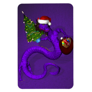 Lila Drache Magnet