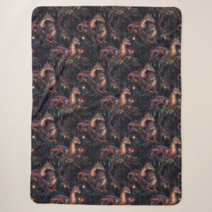 Lila Drachen in Bäumen Sherpadecke