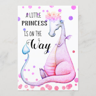 *~* Lila Dragon Baby Dusche Einladung