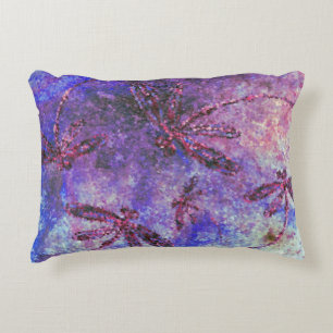 Lila Dragonfly Haze Dekokissen