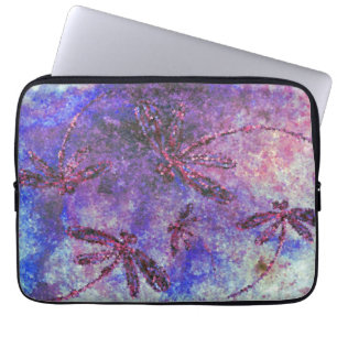 Lila Dragonfly Haze Laptopschutzhülle