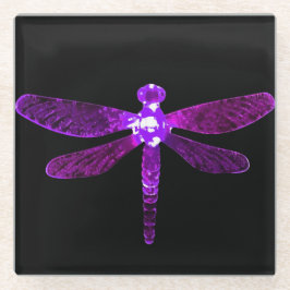 Lila Dragonfly-Untersetzer Glasuntersetzer
