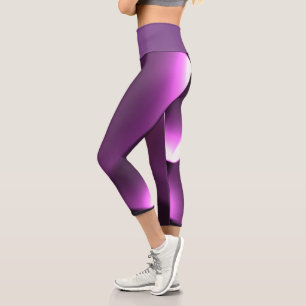 Lila Drehleuchten Capri Leggings