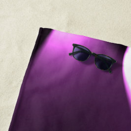 Lila Drehleuchten Strandtuch