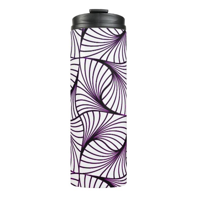 Lila "Drehung Thermal Tumbler Thermosbecher (Vorderseite)