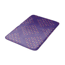 Lila Dreieck Geometrisches Muster Badematte