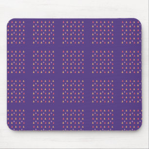 Lila Dreieck Geometrisches Muster Mousepad