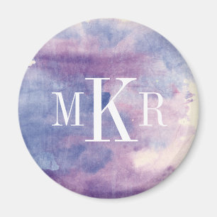 Lila Dunst II des Monogramm-  Magnet