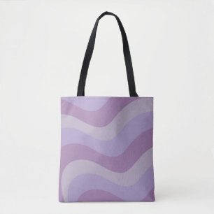 Lila Durchfluss flüssiger Swirl Groovy Streifen Y2 Tasche