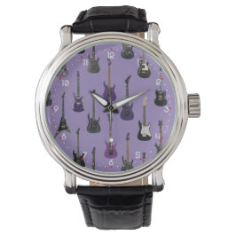 💜 Lila E-Gitarre Armbanduhr