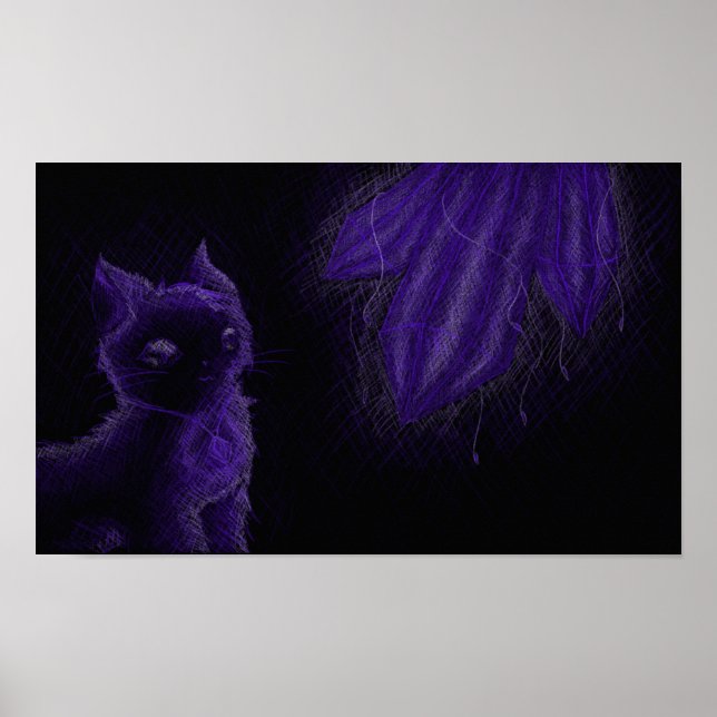 Lila Edelkatze Poster (Vorne)