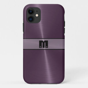 Lila Edelstahlmetall 9 Case-Mate iPhone Hülle