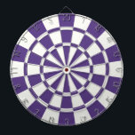 Lila Eggpflanze Dartscheibe<br><div class="desc">Eggplant Lila und weiße Dart Board</div>