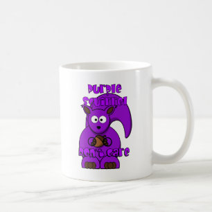 Lila Eichhörnchen kümmert sich nicht Kaffeetasse