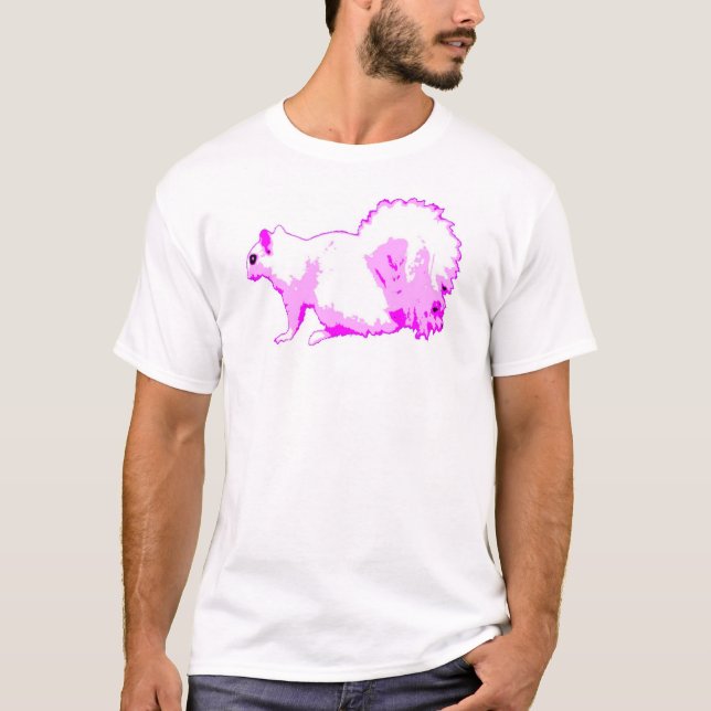 lila Eichhörnchen T-Shirt (Vorderseite)