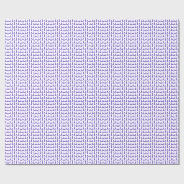 Lila Eiffelturm Paris Umschlagpapier Geschenkpapier (Flach)