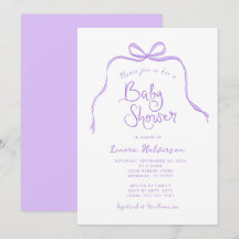 Lila Einfache Kinderdusche