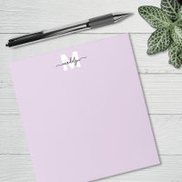 Lila einfaches Monogramm