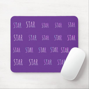 lila, einfaches Stern-Mauspad Mousepad