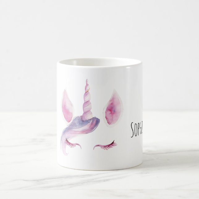 Lila Einhorn Kaffeetasse (Mittel)