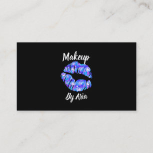 Lila Einhorn-Lippen Fantasy Creative-Makeup-Artist Visitenkarte