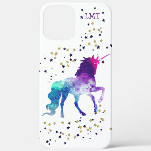 Lila Einhorn-Monogramm Case-Mate iPhone Hülle