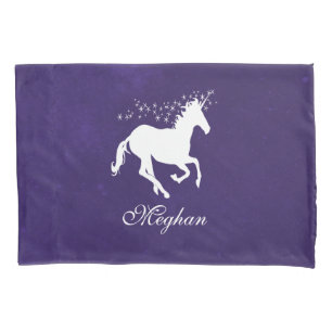 Lila Einhorn Personalisiert Pillowcase Kissenbezug