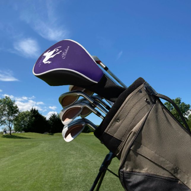 Lila Einhorn-Personalisierte Golf Head Cover Golf Headcover (Purple Unicorn Personalized Golf Head Cover)