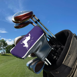 Lila Einhorn-Personalisierte Golf Head Cover Headcover