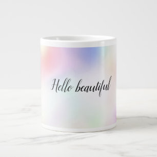Lila Einhorn Rosa Pfirsichläufer Jumbo-Tasse