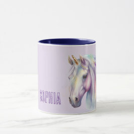 Lila Einhorn-Traum Tasse