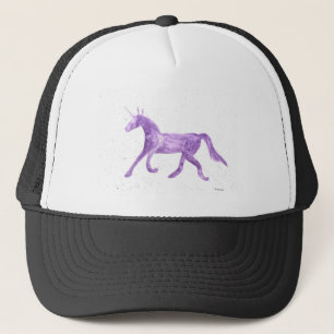 Lila Einhorn Truckerkappe