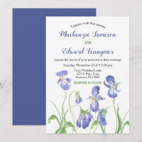 Lila Einladung von Iris floral Wedding