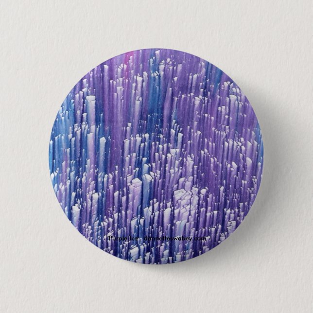 Lila Eis-Knopf Button (Vorderseite)
