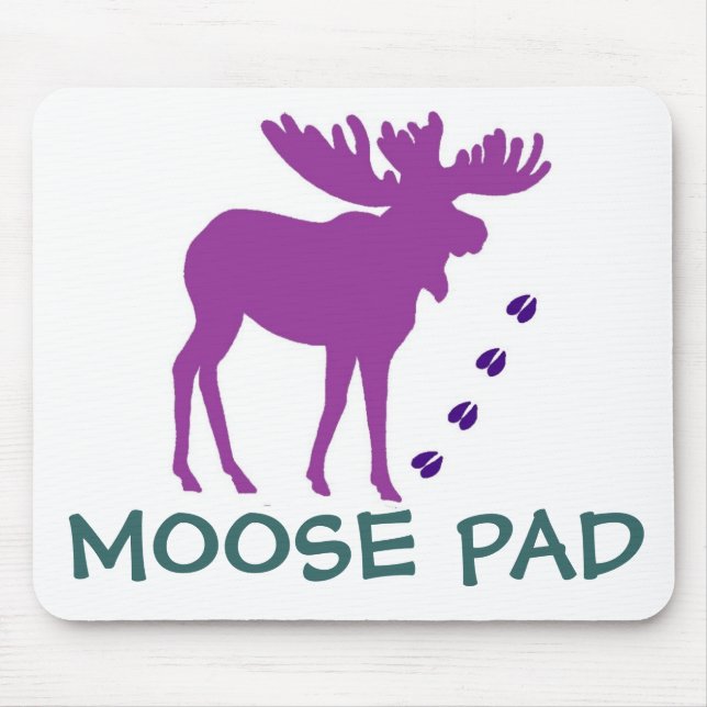 Lila ELCHE Auflage Mousepad (Vorne)