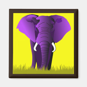 Lila Elefant-Magnet Magnet