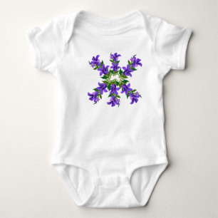 Lila Elegance Baby Strampler