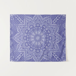 Lila Elegant Modern Boho Mandala Wandteppich