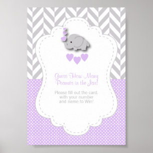 Lila Elephant Game Instruction Poster