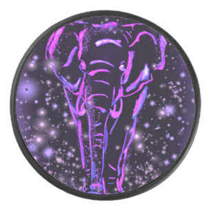 Lila Elephant Hockey Puck