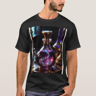 Lila Elixid in Flasche T-Shirt